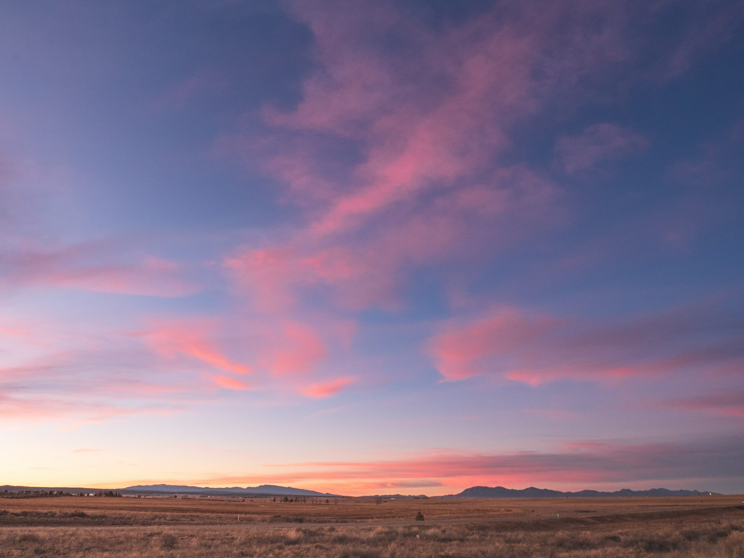 Sunset over the central New Mexican Plains near Estancia.
